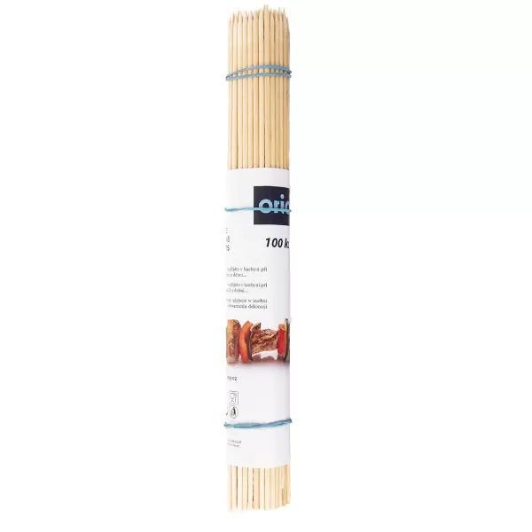 Špejle hrocené 100 ks 27 cm
