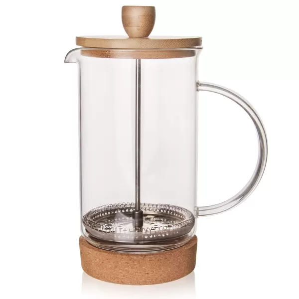 Konvice borosil. sklo/bambus french press Cork 1 l