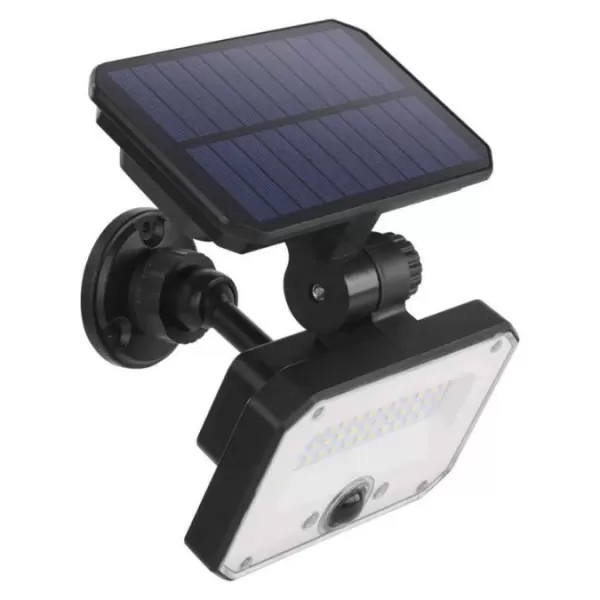 EMOS Solární LED reflektor SPILO s pohybovým čidlem, černý, 1500lm teplá bílá ZG131S