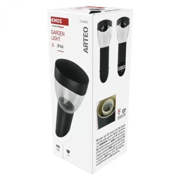 EMOS ZGA020P LED zahradní svítidlo nástěnné E27,IP44,MAX 15W