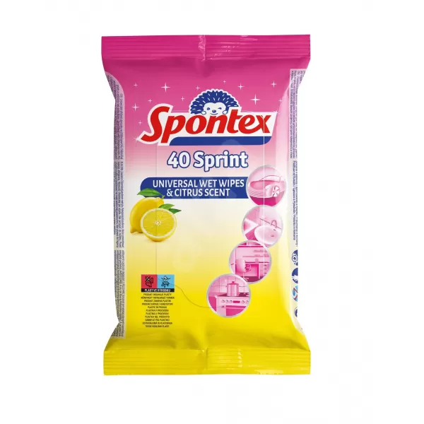 SPX Vlhčené ubrousky sprint citrus