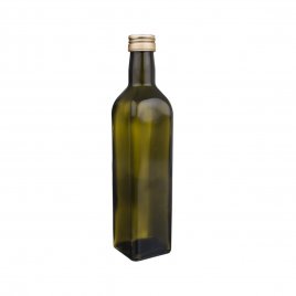 Láhev sklo/kov víčko olej 0,5 l