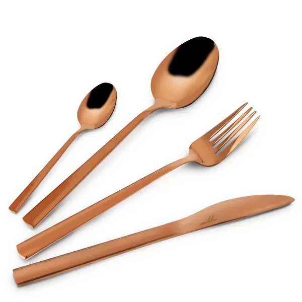Příbory nerez Copper 24 ks