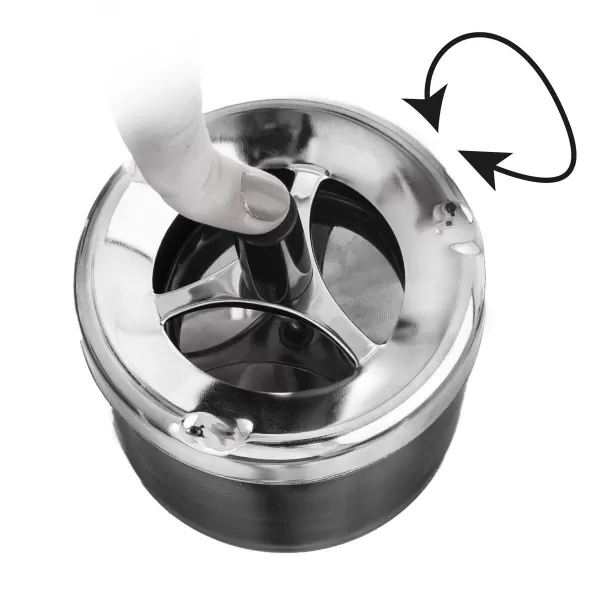 Popelník kov/UH Push pr. 9 cm