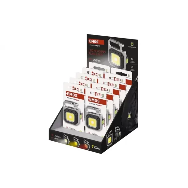 EMOS COB LED nabíjecí přívěsková svítilna 705lm P4714
