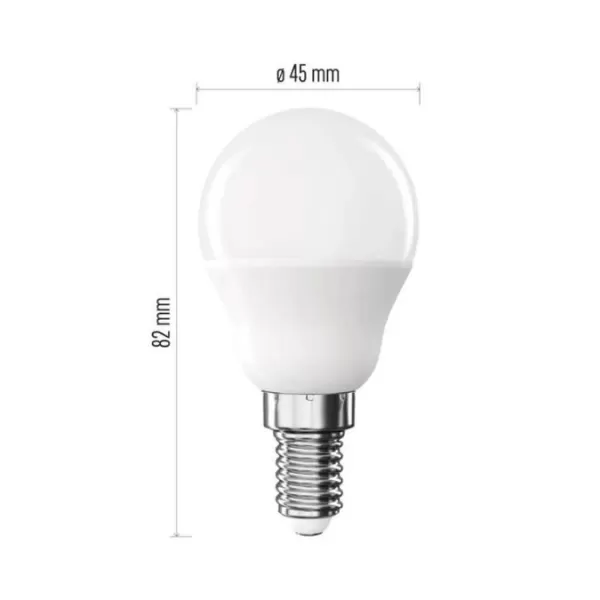 EMOS LED CLS MINI GLOBE 6,5W 60W E14 NW 806lm ZQ1E43