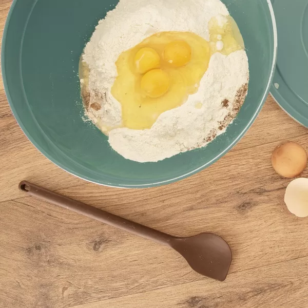 Vařečka silikon hranatá 28 cm hnědá