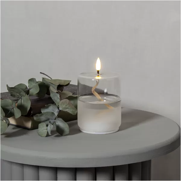 NIPEKO Svíce LED transp. 13cm 3xAAA