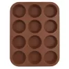 Forma silikon muffiny 12 hnědá