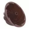 Forma silikon bábovka flower pr. 23,5 cm hnědá