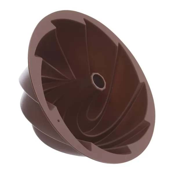 Forma silikon bábovka flower pr. 23,5 cm hnědá