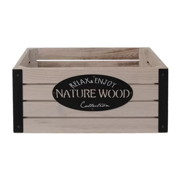 Bedýnka dřevo/kov Rustic 31x21x13 cm