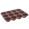Forma silikon muffiny 12 hnědá