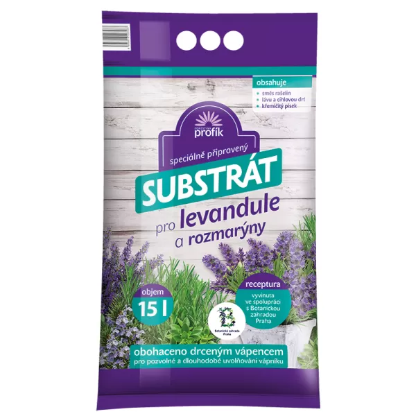 Substrát pro levandule,rozmarýny 15l