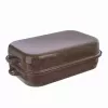 Pekáč smalt BROWN 42,5x25x13 cm víko