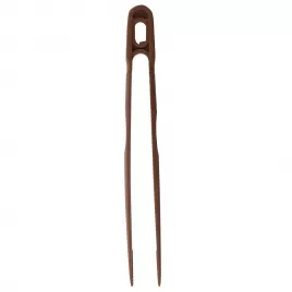 Pinzeta-obracečka silikon 30 cm hnědá