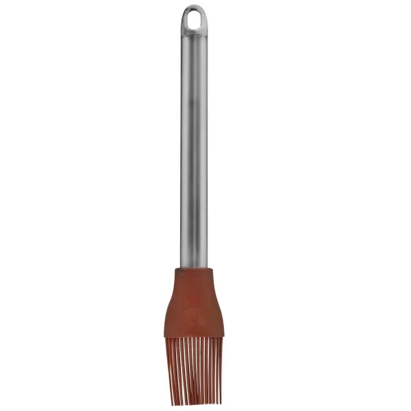Mašlovačka silikon/nerez 26 cm LUXY hnědá