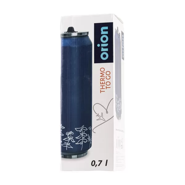 Termoska-plechovka nerez 0,7 l LOUKA modrá