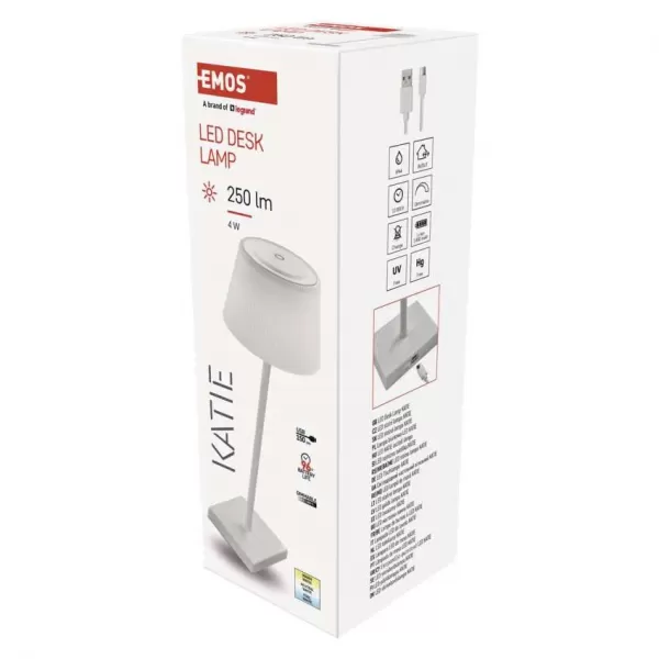 EMOS LED stolní lampa KATIE bílá Z7630W