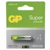 EMOS Baterie GP alkalická baterie SUPER AAA LR03 B01114 4ks/bal