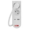 EMOS PRODLUŽKA 5Z 3M S VYP. 1,5MM + USB A+C FAST CHARGING P1513PD