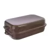 Pekáč smalt BROWN 39x23x13 cm víko