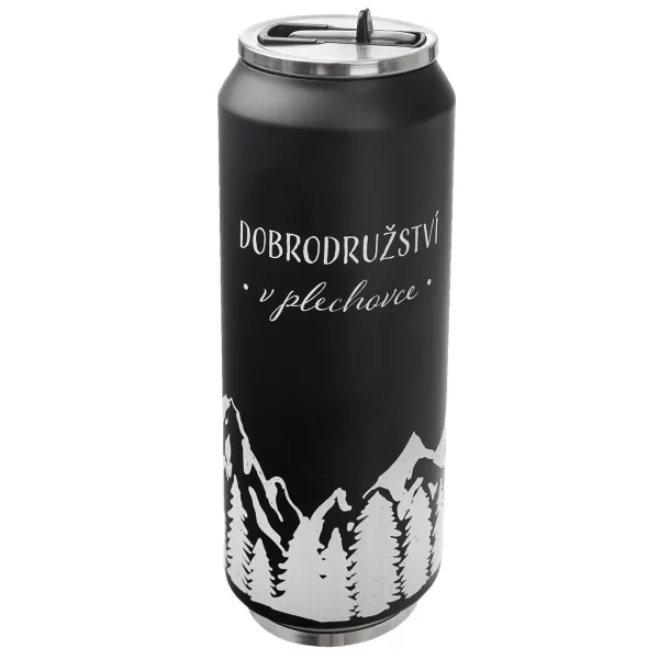 Termoska-plechovka nerez 0,7 l hory CZ
