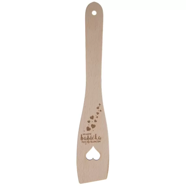 Obracečka dřevo rovná 30 cm NEJLEPŠÍ BABIČKA