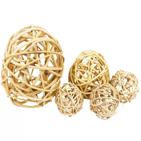 Dekorace - Lata Ball 2cm-přírodní 10ks