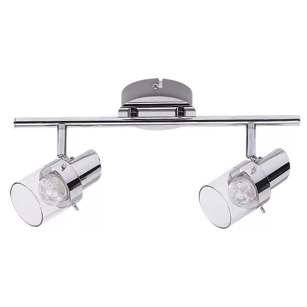 RABALUX 6672 DAKOTA LED 2X IP20 chrom/průhledná