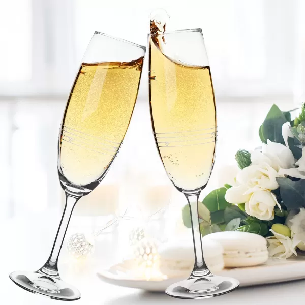 Sklenice SRDÍČKA 0,22 l sekt 2 ks