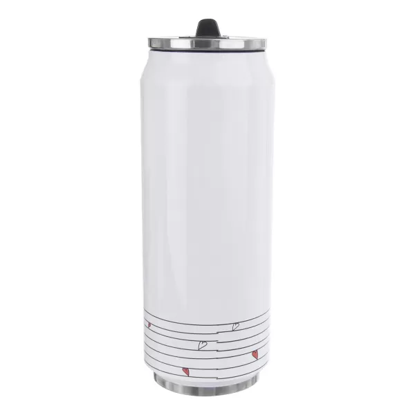 Termoska-plechovka nerez 0,5 l SRDÍČKA