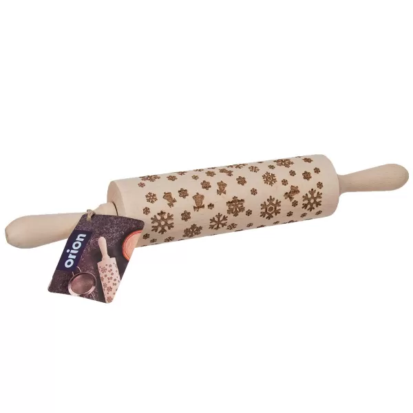 Váleček dřevo Dekor d. 20/38 cm VLOČKA
