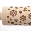 Váleček dřevo Dekor d. 20/38 cm VLOČKA