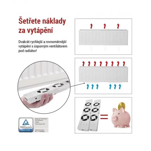 EMOS Ventilátor pod radiátor TRIO P56PR3