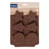 Forma silikon Vánoce ozdoby 6 hnědá