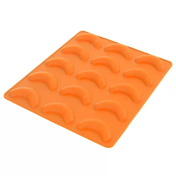 Forma silikon rohlíčky 15 oranžová