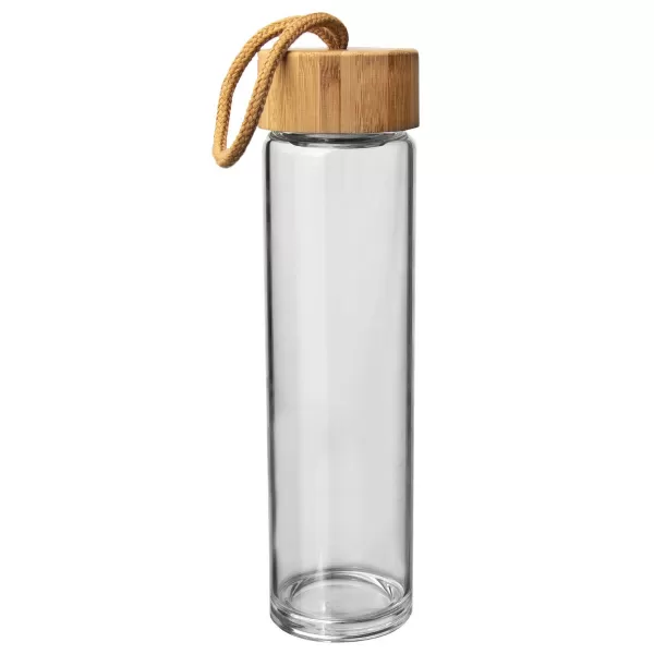 Láhev sklo/bambus víčko+sítko 0,5 l