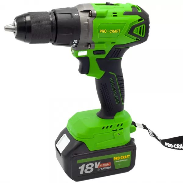 PROCRAFT Aku vrtací šroubovák s příklepem PA18BL