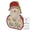 EMOS 5LED XMAS WOOD SANTA 2AA WW DCWW24