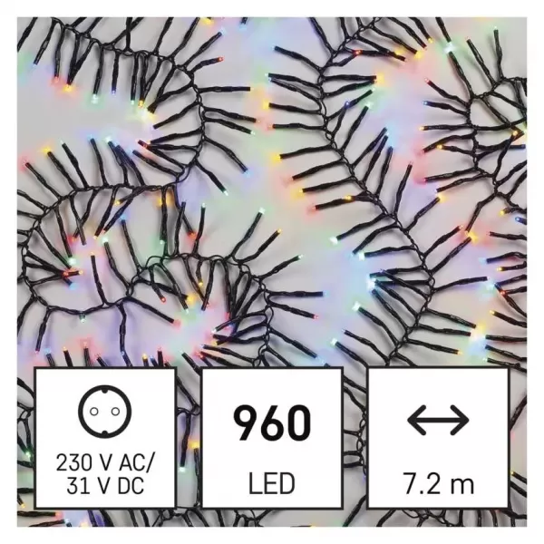 EMOS 960LED XMAS CLUSTER 57,2M MC D4BM0