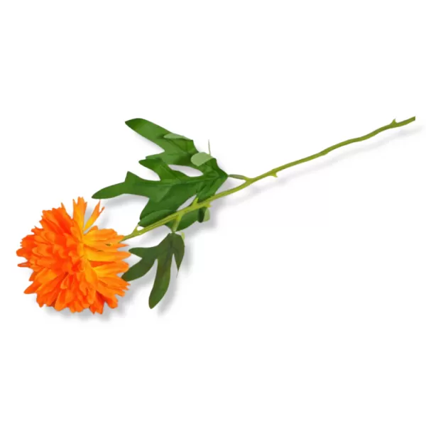 Dekorace - Chryzantéma single 60cm oranžová