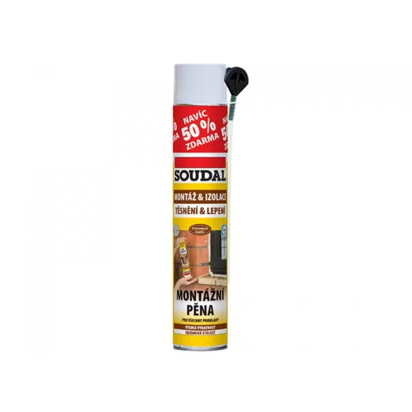 SOUDAL Pěna montážní 500ml+50% zdarma
