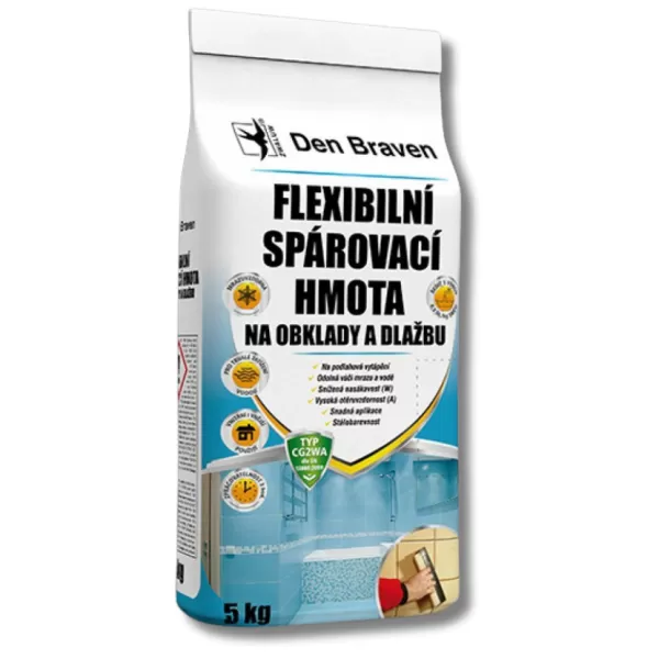 DENB spár.hmota flexi na obkl.a dlažbu světle hnědá 2kg 597573