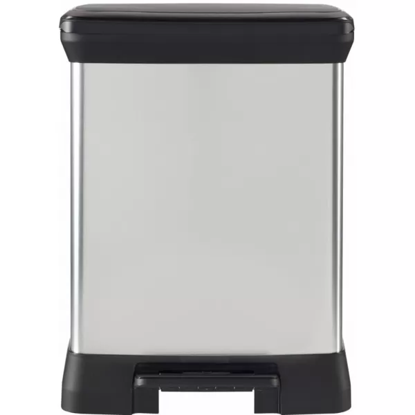Koš odpad Decobin Duo 10+18l stříbrný