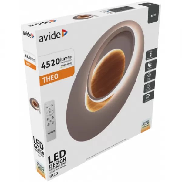 NIPEKO Svítidlo LED THEO dřevo 65W 4520lm
