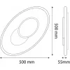 NIPEKO Svítidlo LED WILL dřevo 73W 4774lm