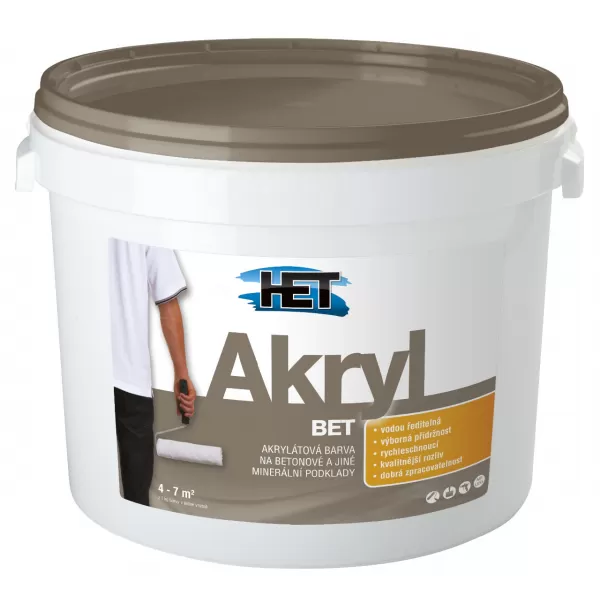 HET Akryl BET 0110 12 kg - šedý