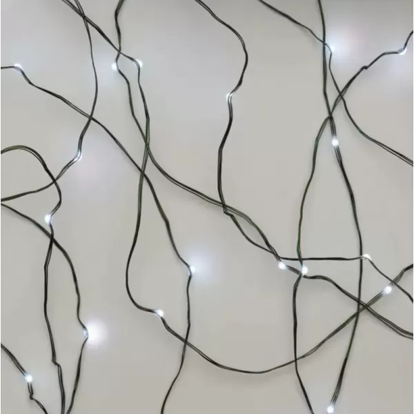 EMOS 40LED XMAS NANO IP44 4M G CW D3AC03