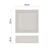EMOS LED panel NEXXO př. čtv. 7,6W (ZM6125)
